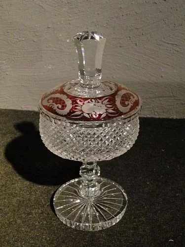 Bonbonnière en cristal de Bonhéme