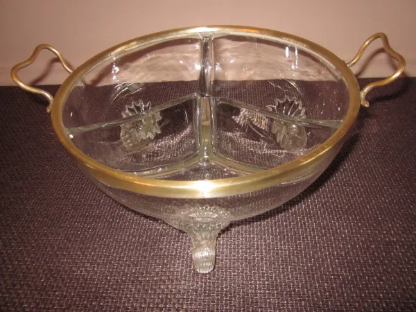 Glas und Messing servieren DISH