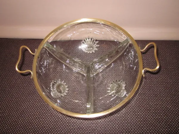 Glas und Messing servieren DISH