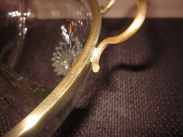 Glas und Messing servieren DISH