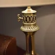 Lampe en laiton et bronze