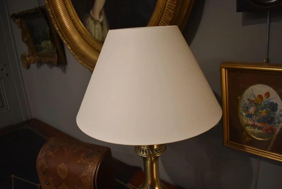 Lampe en laiton et bronze