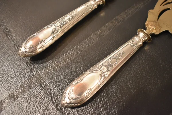 Couteau et fourchette de service à poisson