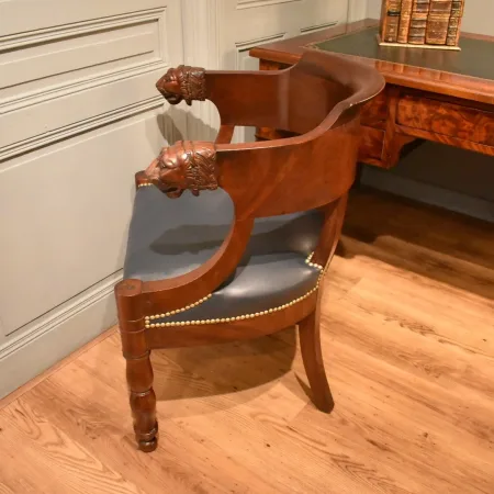 Fauteuil de bureau à têtes de lion