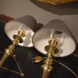 Paire de lampes en bronze