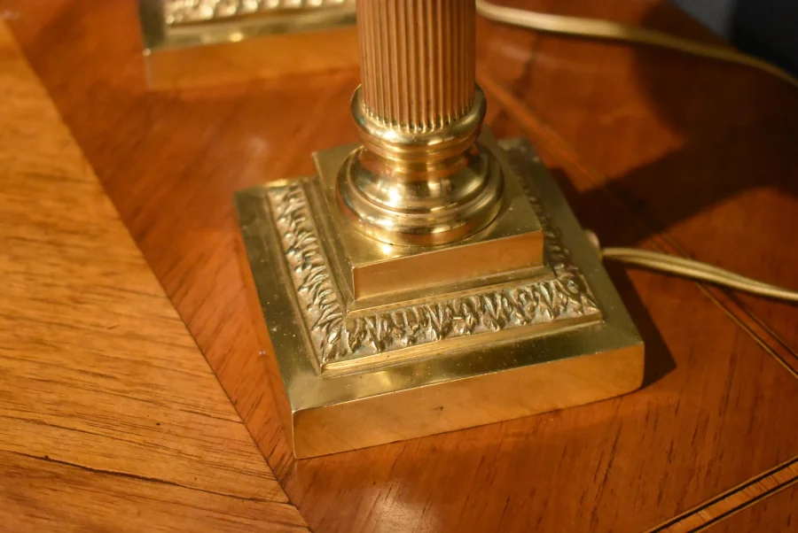 Paire de lampes bougeoirs