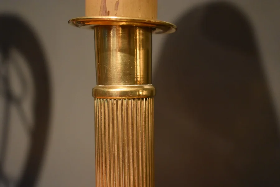 Paire de lampes bougeoirs