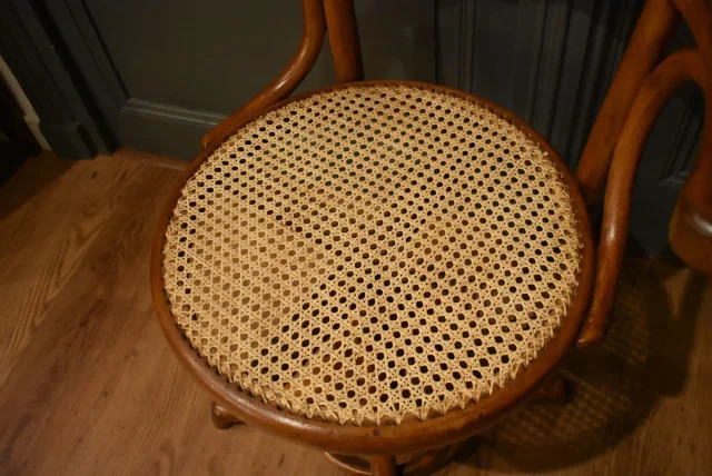 Fauteuil de bureau canné