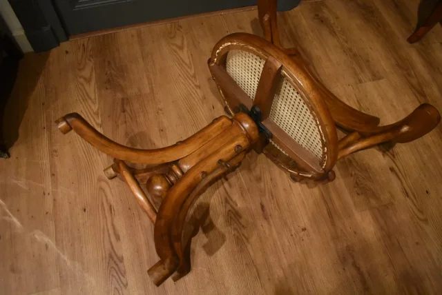 Fauteuil de bureau canné