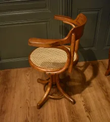 Fauteuil de bureau canné