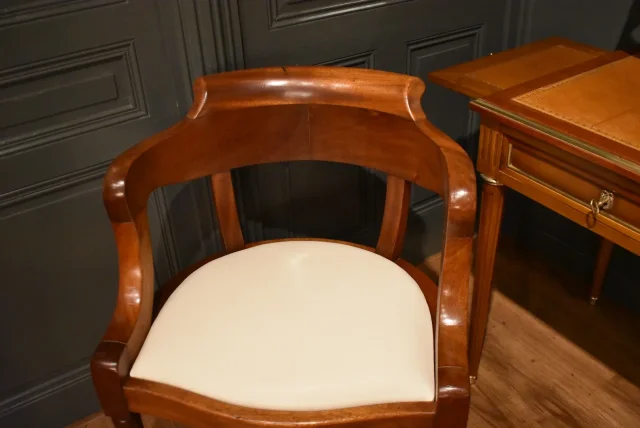 Fauteuil de bureau en acajou