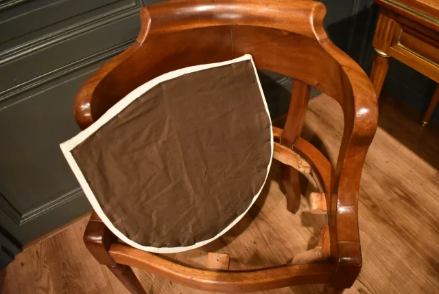 Fauteuil de bureau en acajou