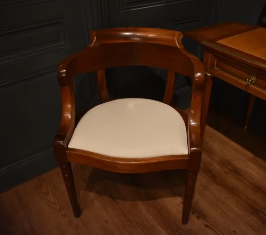 Fauteuil de bureau en acajou