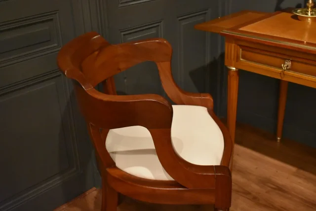 Fauteuil de bureau en acajou