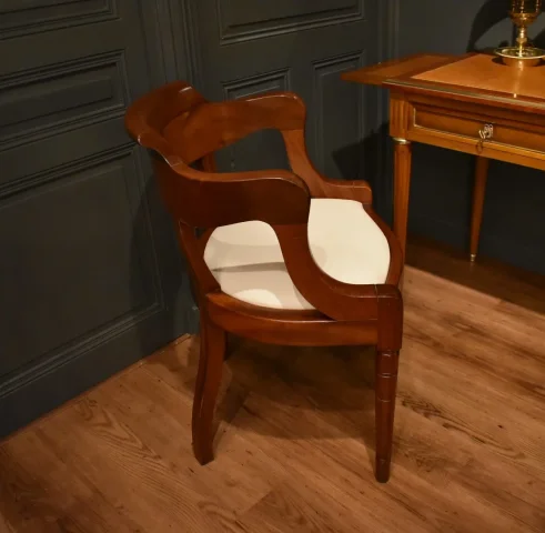 Fauteuil de bureau en acajou