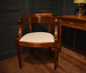Fauteuil de bureau en acajou