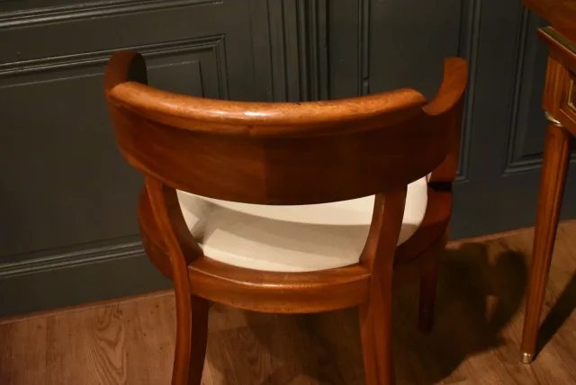 Fauteuil de bureau en acajou