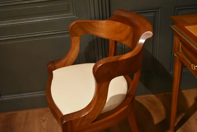 Fauteuil de bureau en acajou