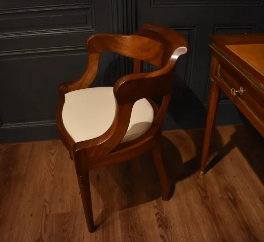 Fauteuil de bureau en acajou