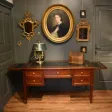 Grand bureau plat de style Louis XVI