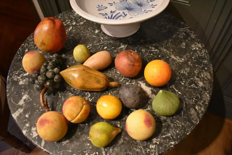 Obstschale en trompe l'oeil