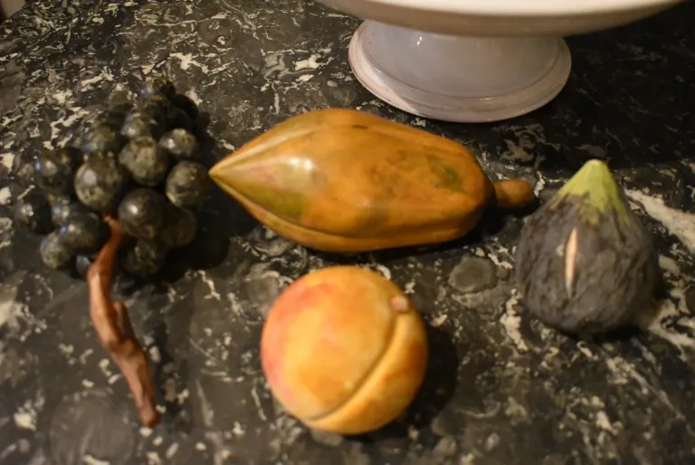 Obstschale en trompe l'oeil