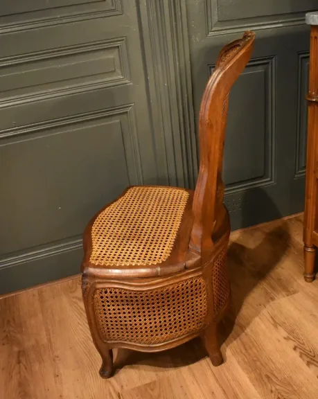 Chaise d'aisance Louis XV, 18ième