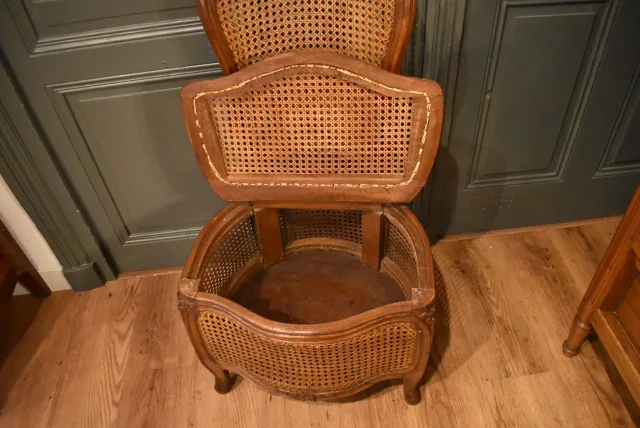 Chaise d'aisance Louis XV, 18ième