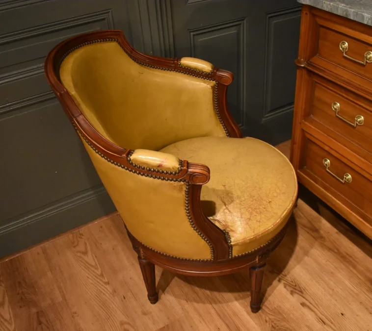 Fauteuil de Bureau de Style Louis XVI
