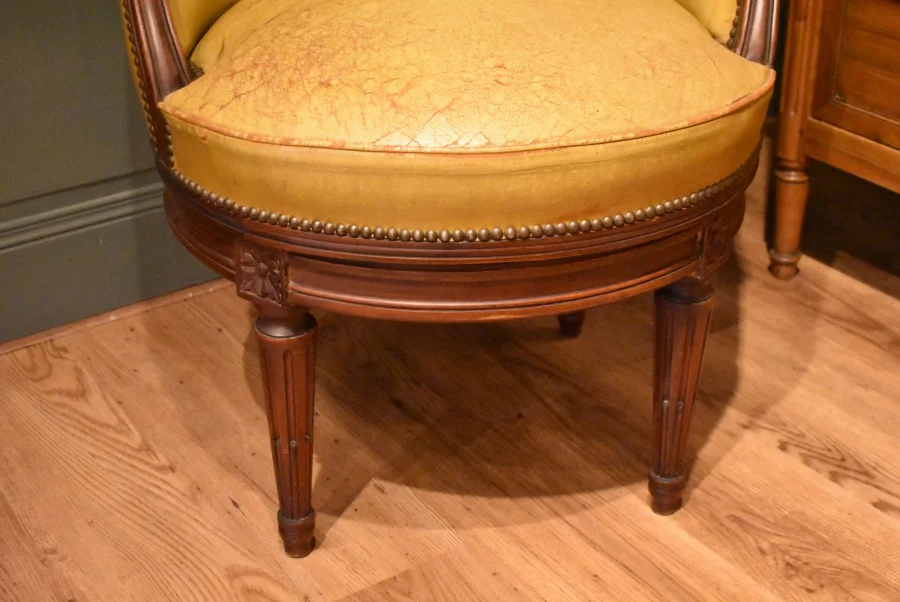 Fauteuil de Bureau de Style Louis XVI