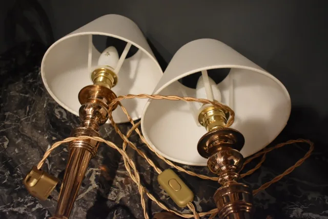 Paire de lampes Empire