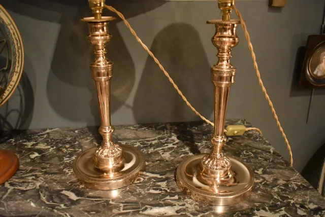 Paire de lampes Empire