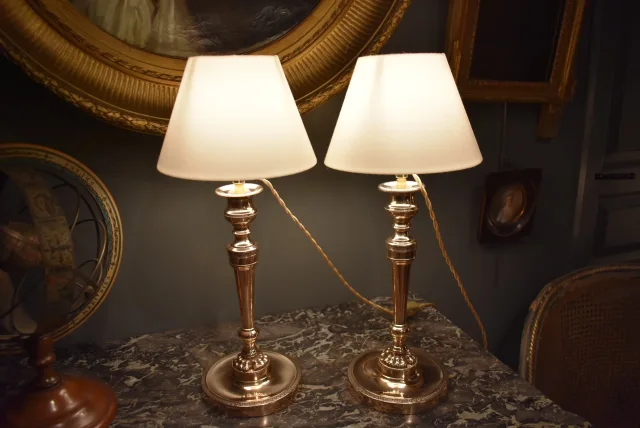Paire de lampes Empire