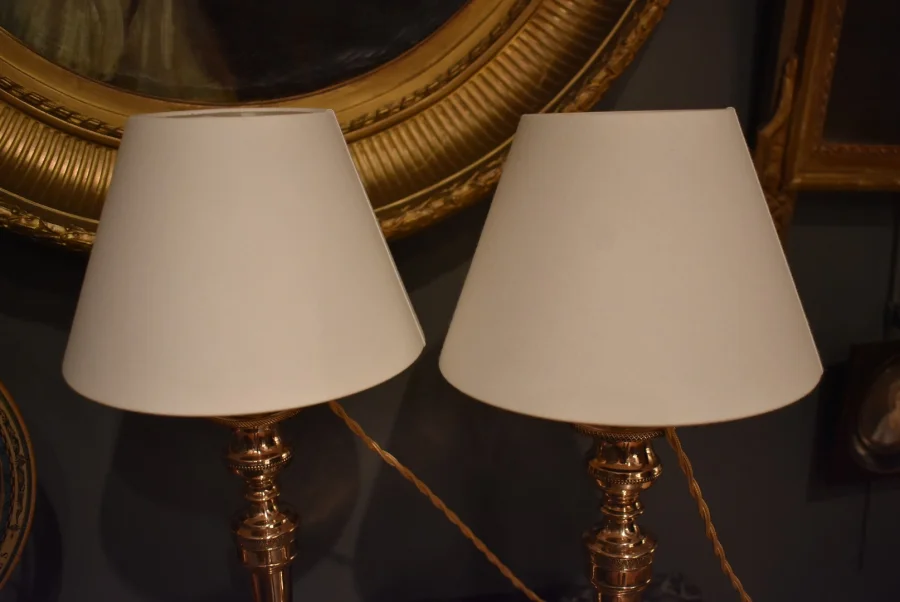 Paire de lampes Empire