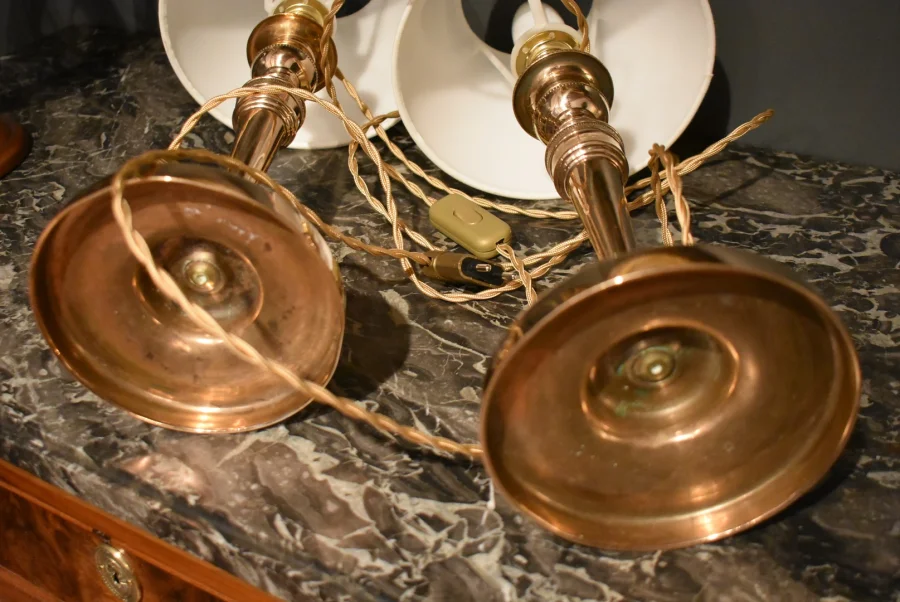 Paire de lampes Empire