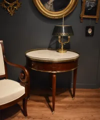 Table bouillotte en acajou