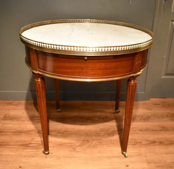 Table bouillotte en acajou