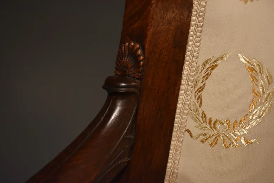 Paire de fauteuils Empire