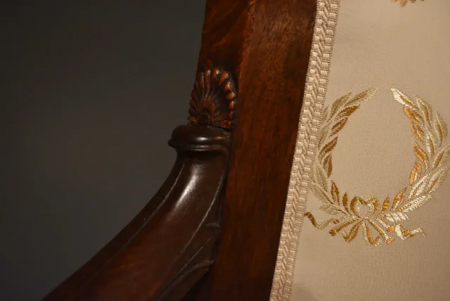 Paire de fauteuils Empire
