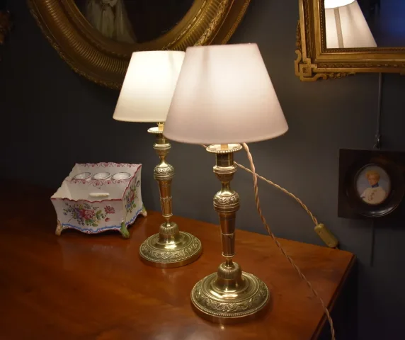 Paar Lampen im Louis-XVI-Stil