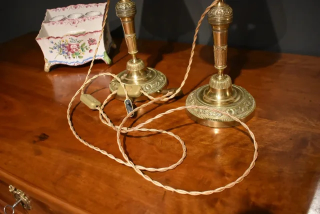 Paar Lampen im Louis-XVI-Stil