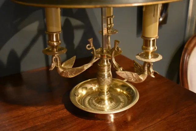Lampe bouillotte aux cygnes ailés