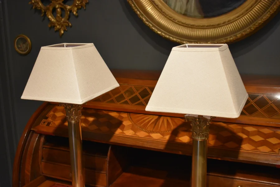 Paire de lampes de style Empire