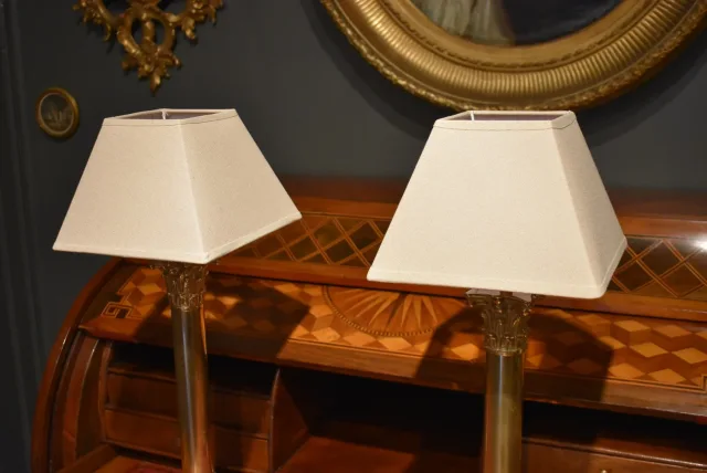 Paire de lampes de style Empire