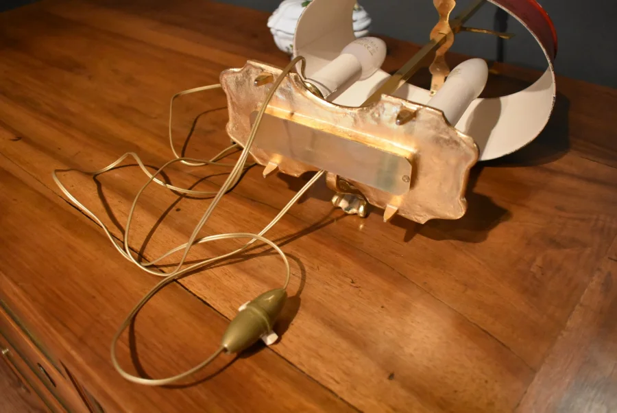 Petite lampe bouillotte en bronze doré