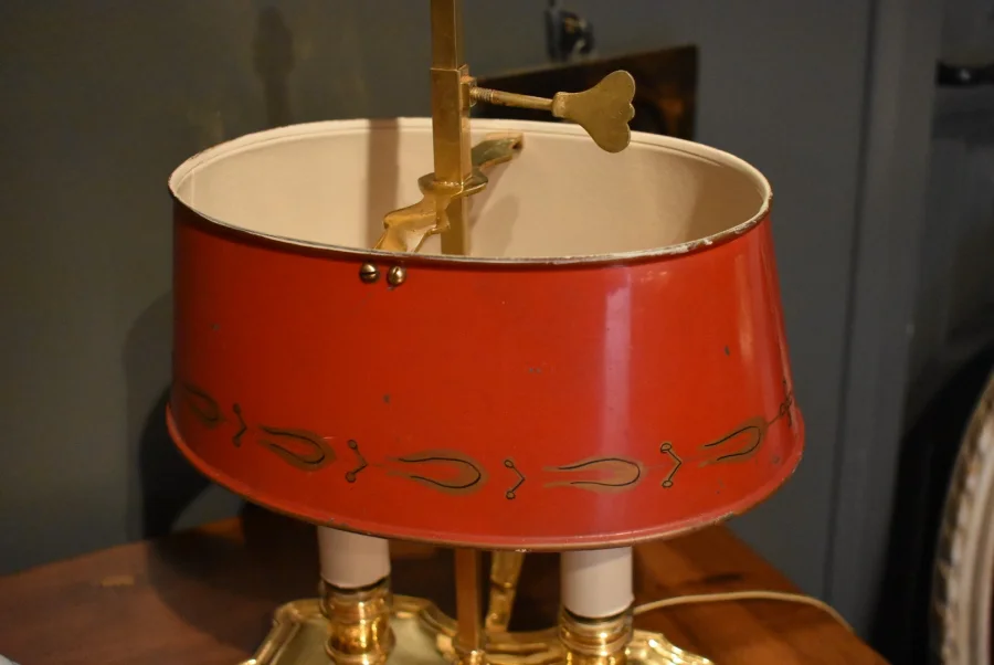 Petite lampe bouillotte en bronze doré
