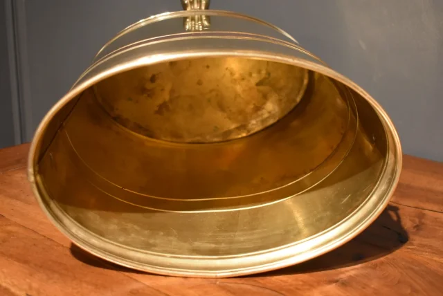 Corbeille à papiers en laiton