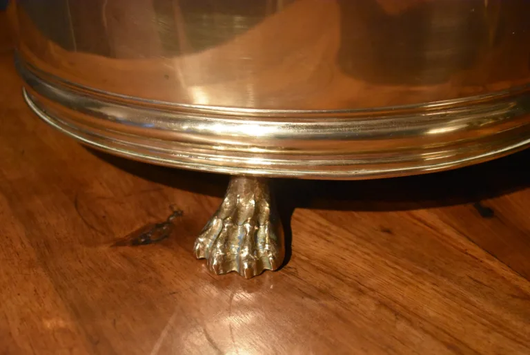 Corbeille à papiers en laiton