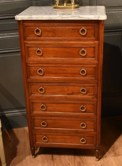 Semainier style Louis XVI en acajou
