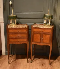 Paar Nachttische im Stil Louis XV
